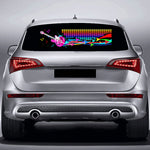 Sound activated LED lights for car rear window