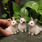 （5-7 days pre-sale）Needle felted baby bunny easter decor handmade material package