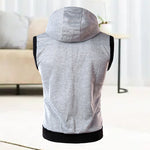 Men's Sleeveless Slim Fit Hoodie Vest