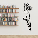 Galloping Horse Wall Decoration, 3D Acrylic Modern Mirror Steed Wall Sticker