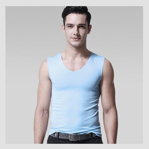 Ice Silk Seamless Vest for Men