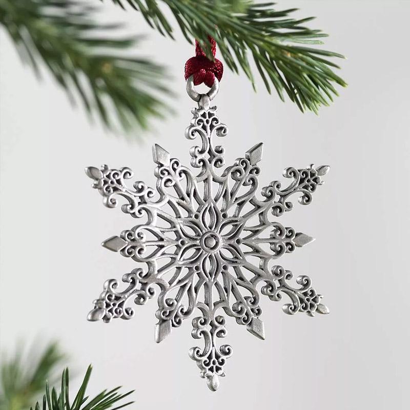 Solid Pewter Christmas Tree Ornament