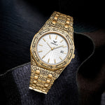 Vintage Engraved Men's Watch