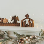 Wooden Christmas Day Calendar Jesus Ornaments