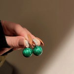 Emerald Pearl Ear Cuffs
