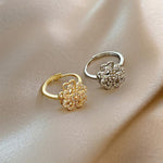 Four Leaf Clover Rotating Ring