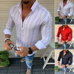 Striped Long-sleeve Print T-shirt