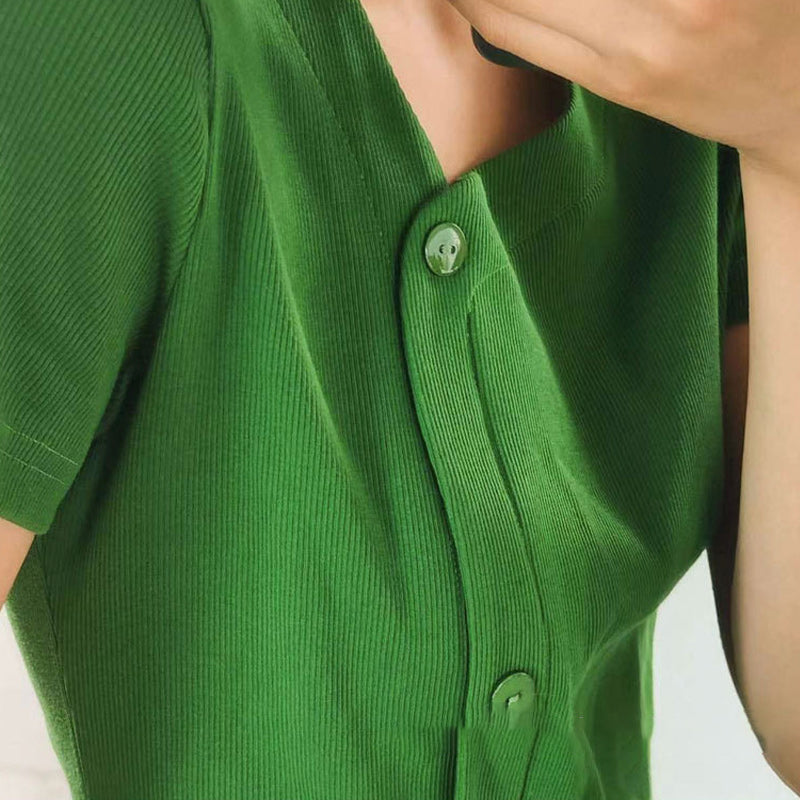 Irregular Slit T-shirt