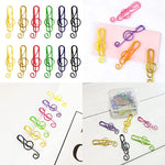 🎶Music Multicoloured Metal Paper Clips