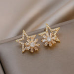 Five-pointed Star Rotatable Earrings