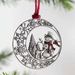 Solid Pewter Christmas Tree Ornament