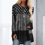 Printed Long Sleeve Crewneck T-Shirt