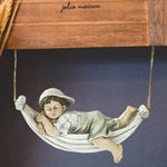 Swing Boy Girl Garden Statue Decoration