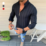 Striped Long-sleeve Print T-shirt