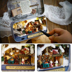 3D Wooden Dollhouse DIY Miniature