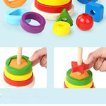 Educational Tower of Matching Building Blocks Toy