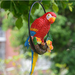 Iron Ring Parrot Pendant Garden Decoration