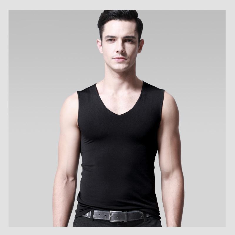 Ice Silk Seamless Vest for Men