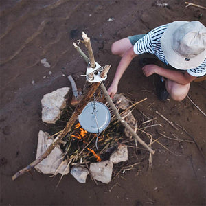 Stainless Steel Triangle Campfire Stand