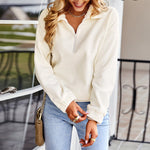 Elastic Waist Casual Sweatshirt