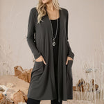 Women's Long-sleeved Mid-length Cardigan Jacket