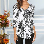 Women's Autumn Printed Long Sleeve T-Shirt
