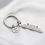 To My Man I Love You Keychain For Loves