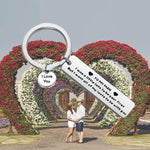 To My Man I Love You Keychain For Loves