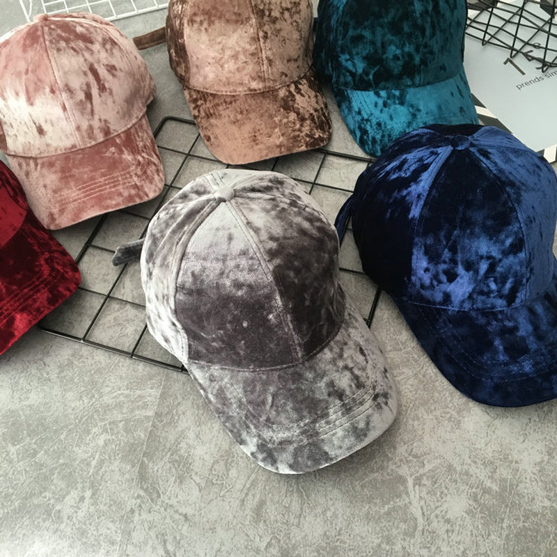 Velvet Women Cap