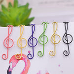 🎶Music Multicoloured Metal Paper Clips
