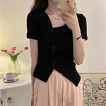 Irregular Slit T-shirt