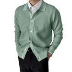 Solid Button Knit Cardigan