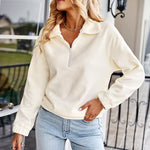 Elastic Waist Casual Sweatshirt