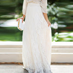 Slim High Waist Lace Skirt