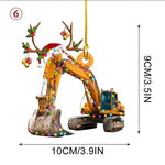 Car-Boat-Christmas iron Ornament