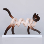 Streamline animal art ornaments