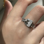 Chain Shape Buckle Ring