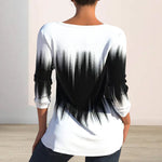 Long Sleeve Top With Ombre Print