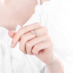 Rhinestone Fox Ring