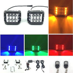 Side Shooter Dual Color Strobe Cree Pods