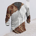 Long Sleeve Vintage Print T-Shirt