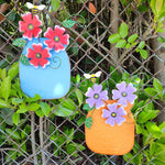 Hand-Painted Wrought Iron Vase