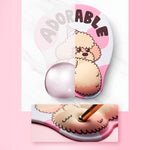 3D Dog Mouse Pad With Wrist Rest