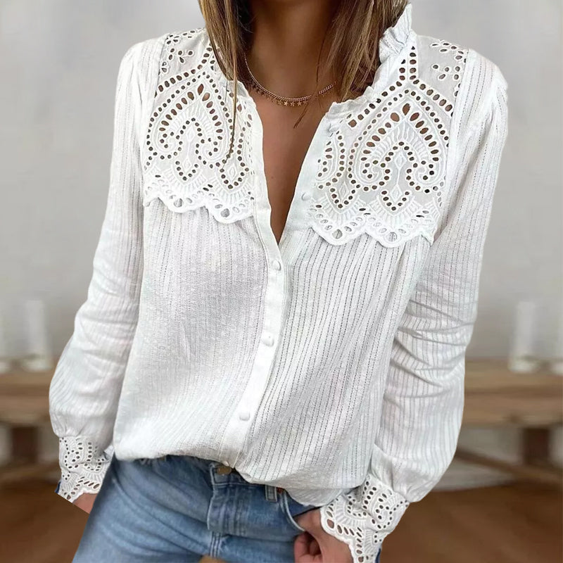 Women's Lace Stitching Shirt