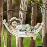 Swing Boy Girl Garden Statue Decoration