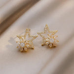Five-pointed Star Rotatable Earrings