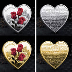 Rose Heart-Shaped Commemorative Coin