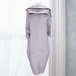 Single Breasted Pocket Design Belted Hem Trench Coat
