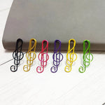 🎶Music Multicoloured Metal Paper Clips