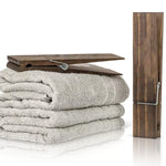 Clothespin Bathroom Towel Holder Decor